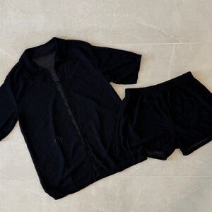 SHEIN Black Bathing Suit Cover Up